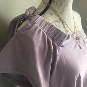 Off the shoulder swing dress